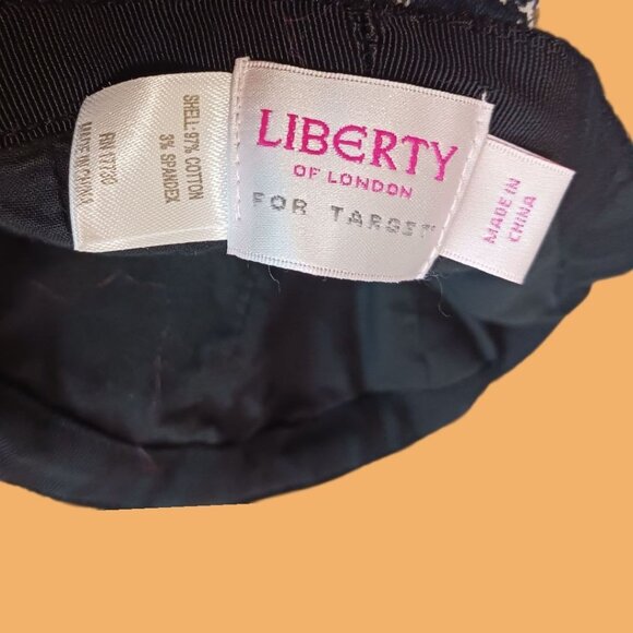 Liberty Of London For Target Sunflower Print Floppy  Sun Hat Black & White - Picture 4 of 10